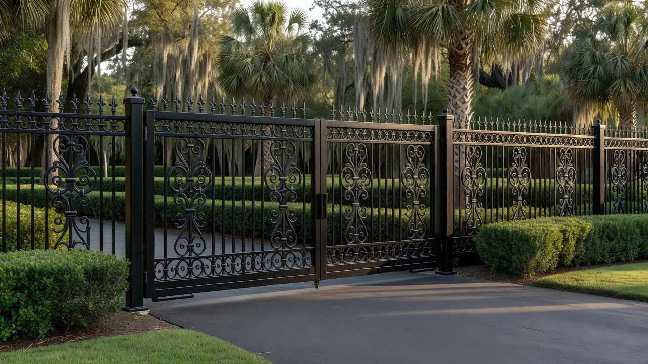 Savannah fence company installing gates and fencing in Savannah GA