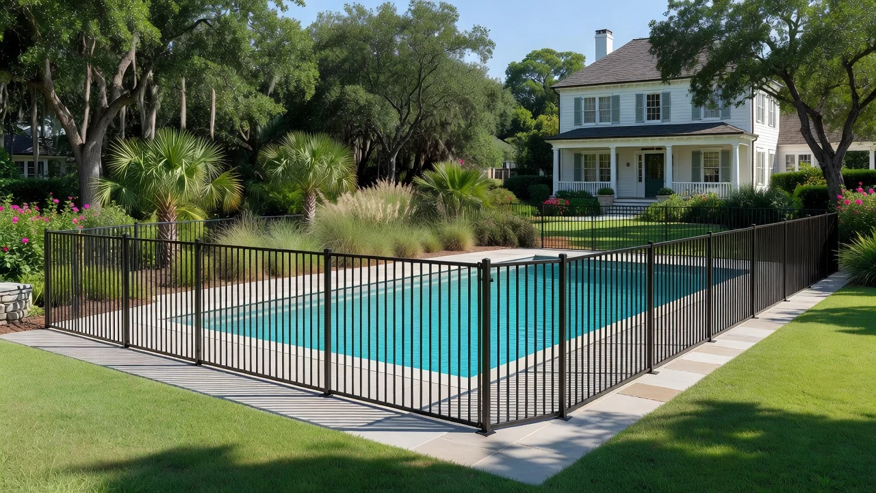Pool Fence installation in Savannah GA