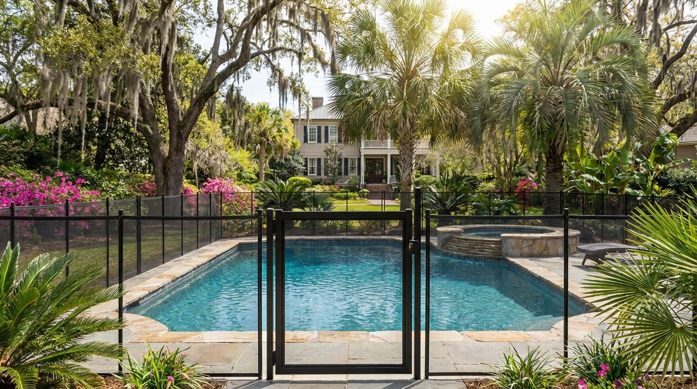 Pool fence installation